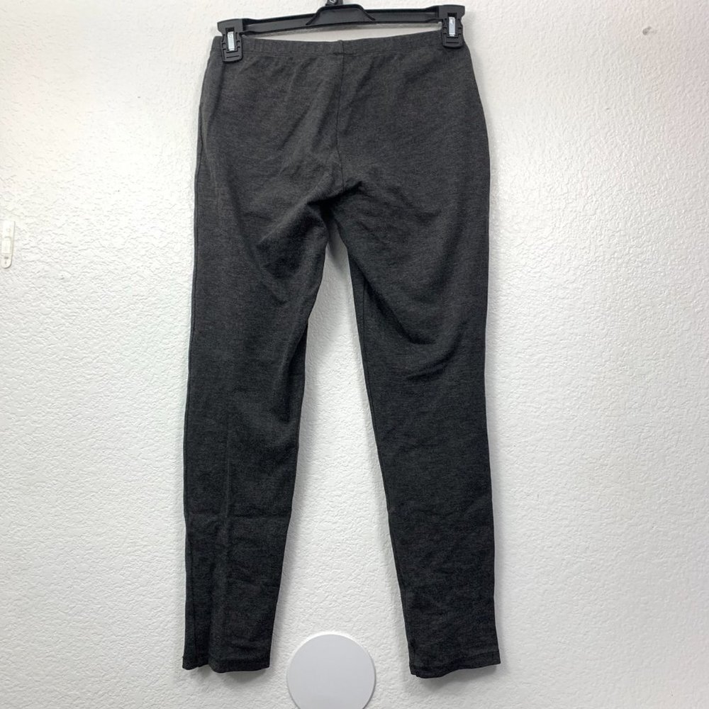 Clara Sun Woo Mid-Rise Skinny Ponte Knit Pull-On Ankle Pants - Picture 3 of 8